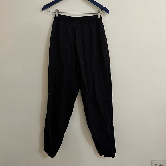 Nike black half cotton half nylon sweatpants jogger small, vintage tags - Picture 2 of 4